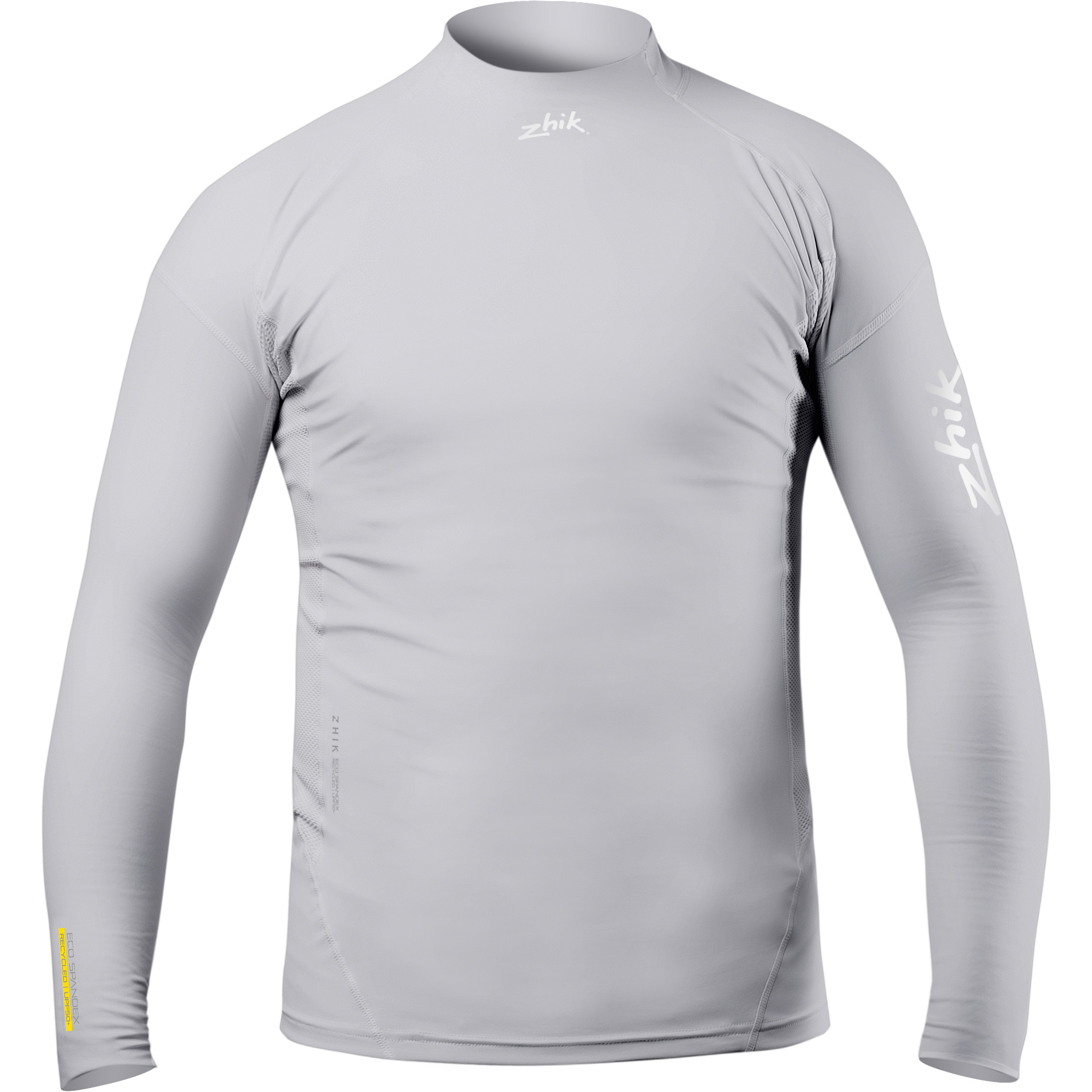 2026 Zhik Junior Eco Spandex UPF50+ Long Sleeve Rash Guard DTP-0063-K-PLT - Platinum